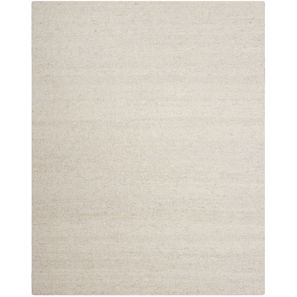 Boucle Ivory wool flatweave Organic Weave Shop 