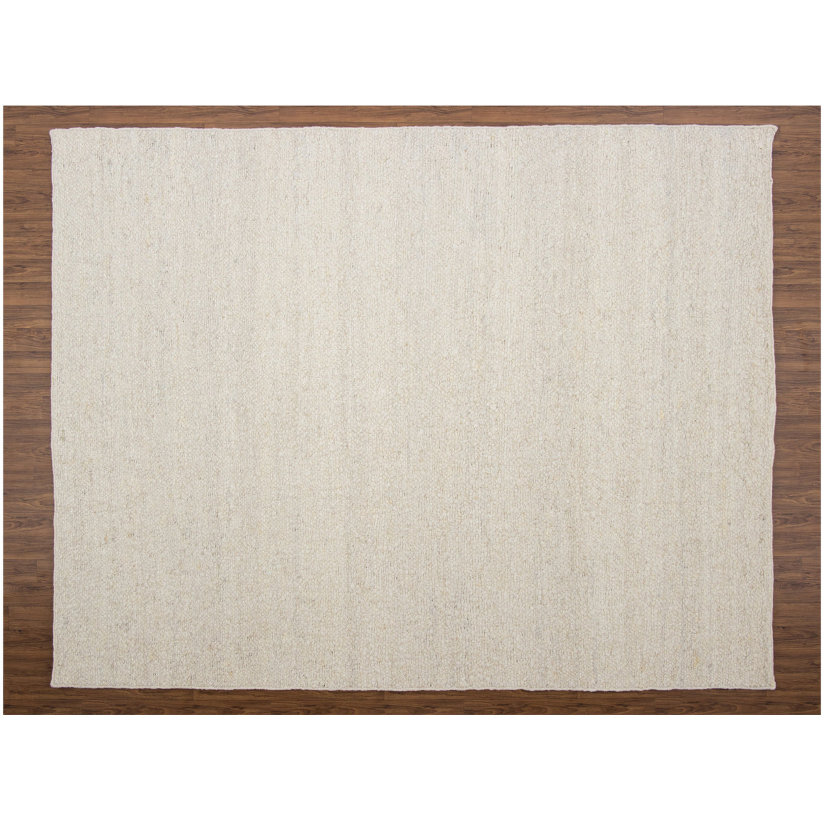 Boucle Ivory wool flatweave Organic Weave Shop 