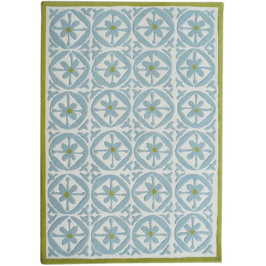 Capri Wool Rug Azure SAMPLE samples Organic Weave Shop 