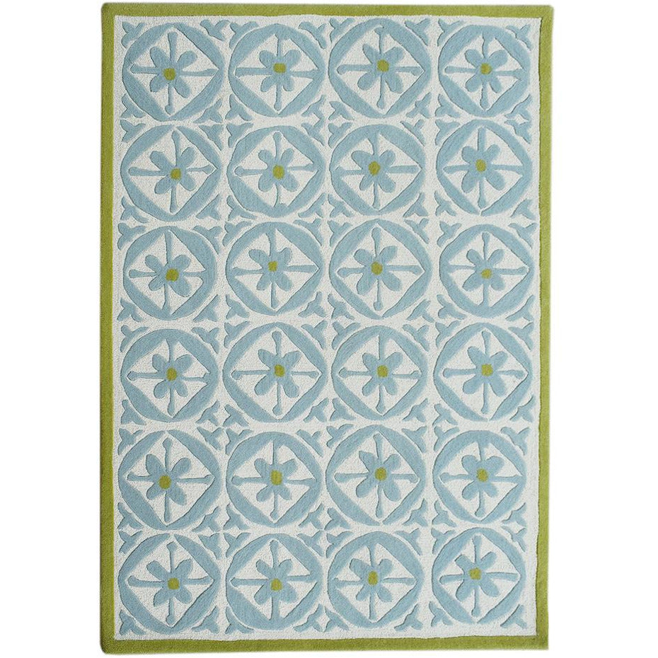 Capri Wool Rug Azure handtufted wool Organic Weave Shop 