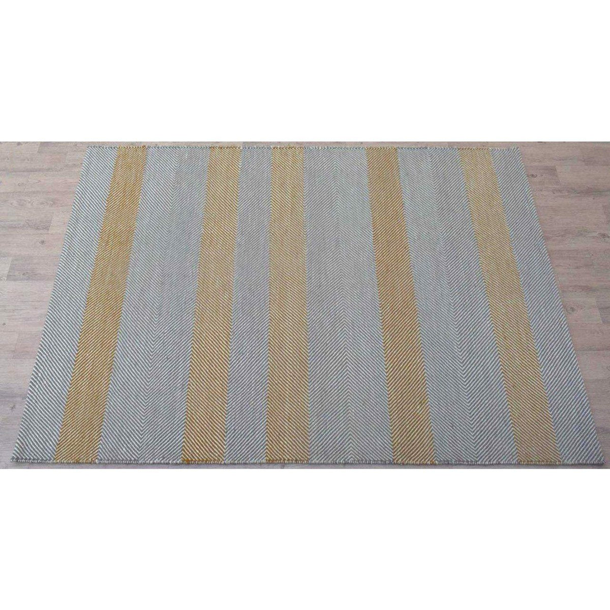 Barcelona Grey/Terracotta wool flatweave Organic Weave Shop 