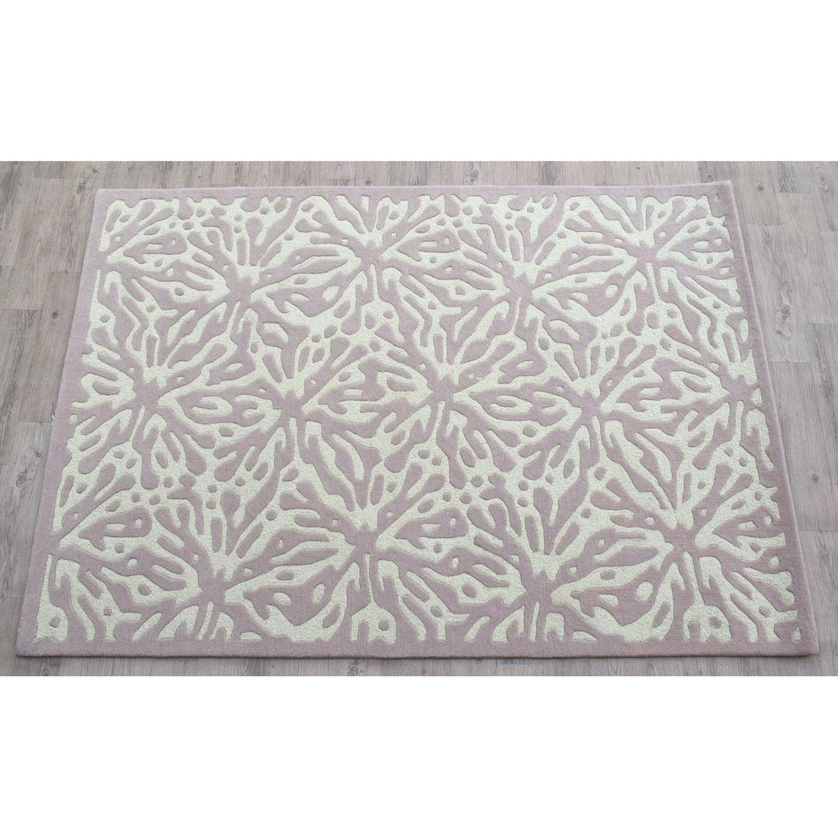 Quinn Pink Wool Rug handtufted wool Organic Weave Shop 