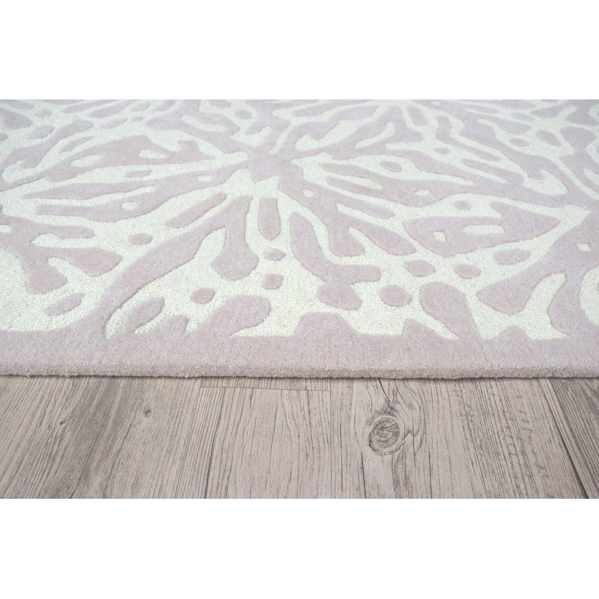 Quinn Pink Wool Rug handtufted wool Organic Weave Shop 