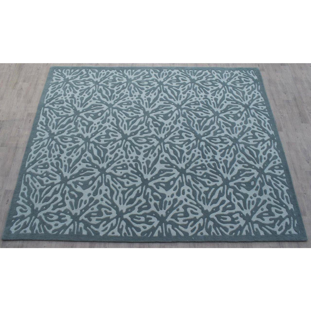 Quinn Charcoal Wool Rug handtufted wool Organic Weave Shop 