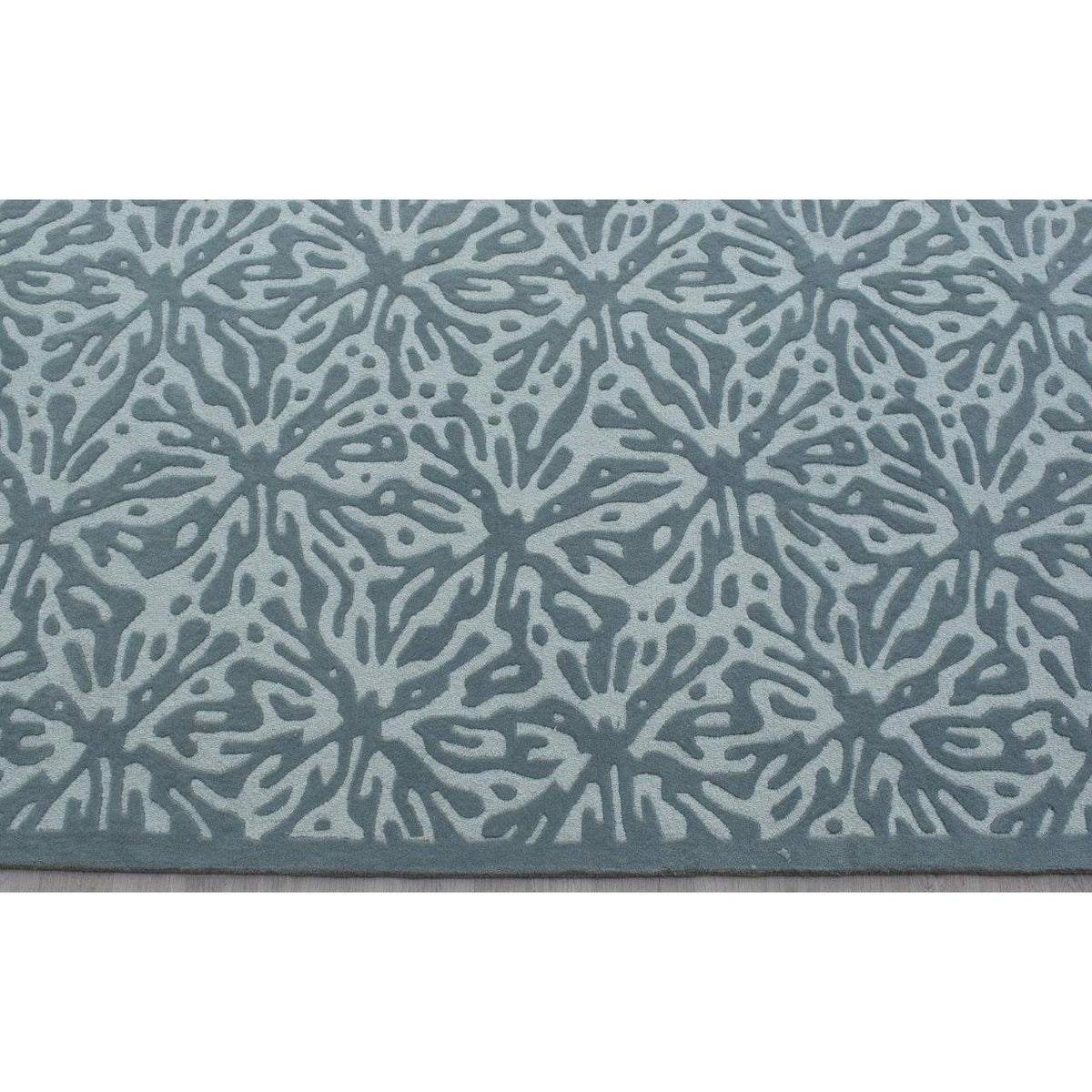Quinn Charcoal Wool Rug handtufted wool Organic Weave Shop 
