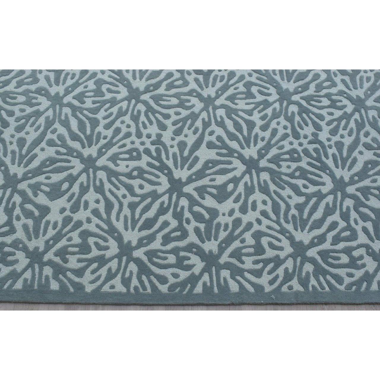 Quinn Charcoal Wool Rug handtufted wool Organic Weave Shop 