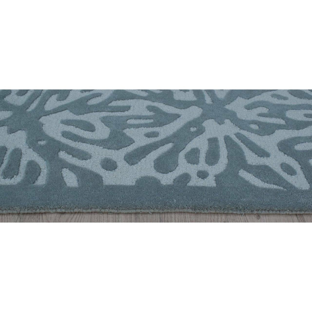 Quinn Charcoal Wool Rug handtufted wool Organic Weave Shop 