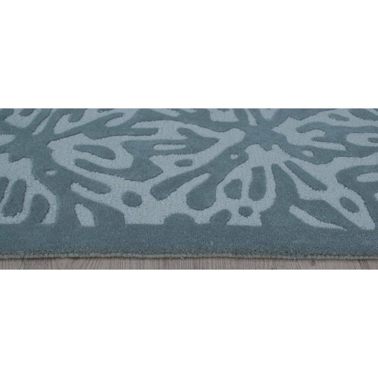 Quinn Charcoal Wool Rug handtufted wool Organic Weave Shop 