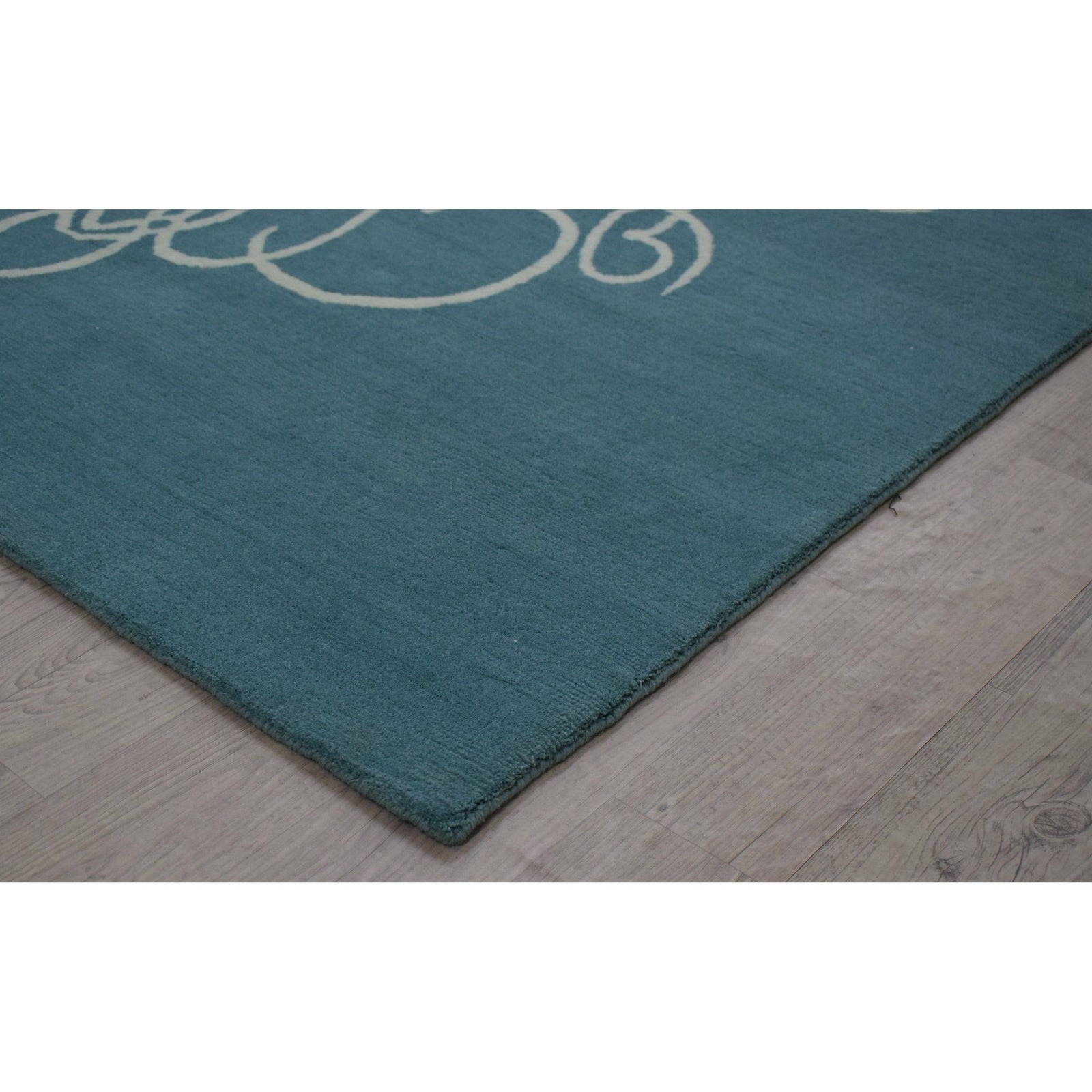 Take a Chance on Me Aqua handknotted tibetan 60 knot Organic Weave Shop 2'9'' x 10' Runner Aqua 