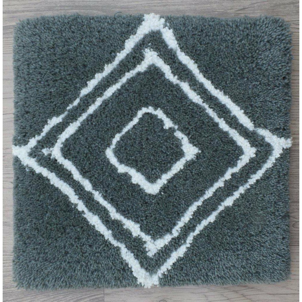 Rebel Fantasy Wool Shag Charcoal 12&quot; x 12&quot; SAMPLE samples Organic Weave Shop 