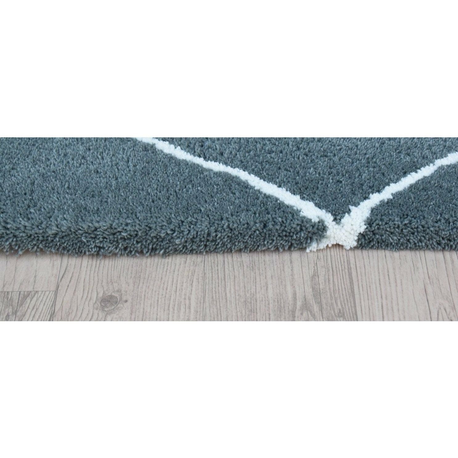 Rebel Fantasy Wool + Cotton Shag Charcoal handtufted wool + cotton shag Organic Weave Shop 