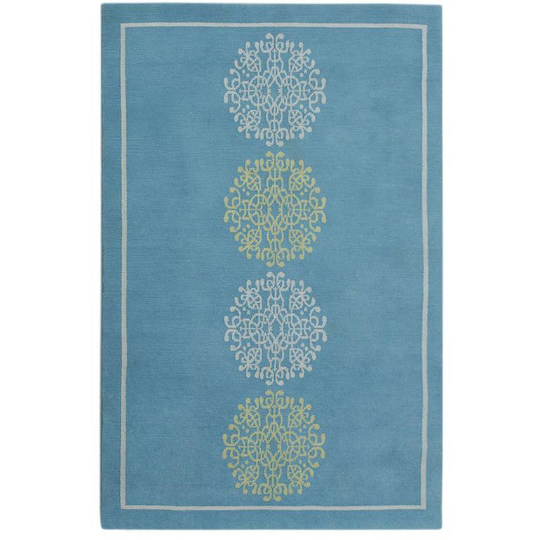 Serenity - Other Colors Available handknotted tibetan 60 knot Organic Weave Shop 2' 9'' x 10' Runner Turquoise 