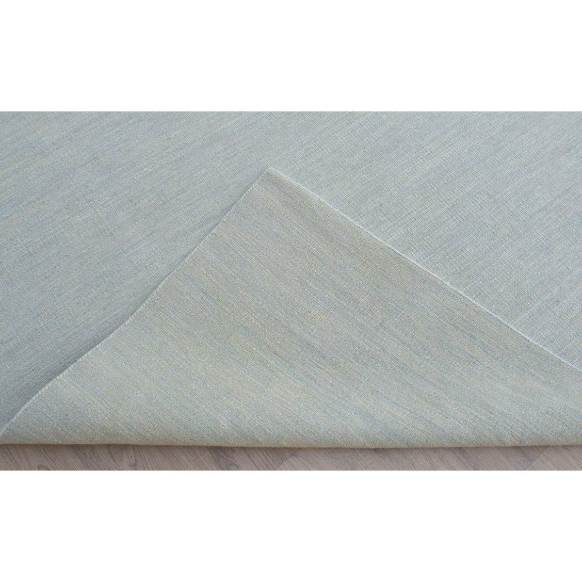 Anderson Wool Flatweave Taupe/Blue wool flatweave Organic Weave Shop 