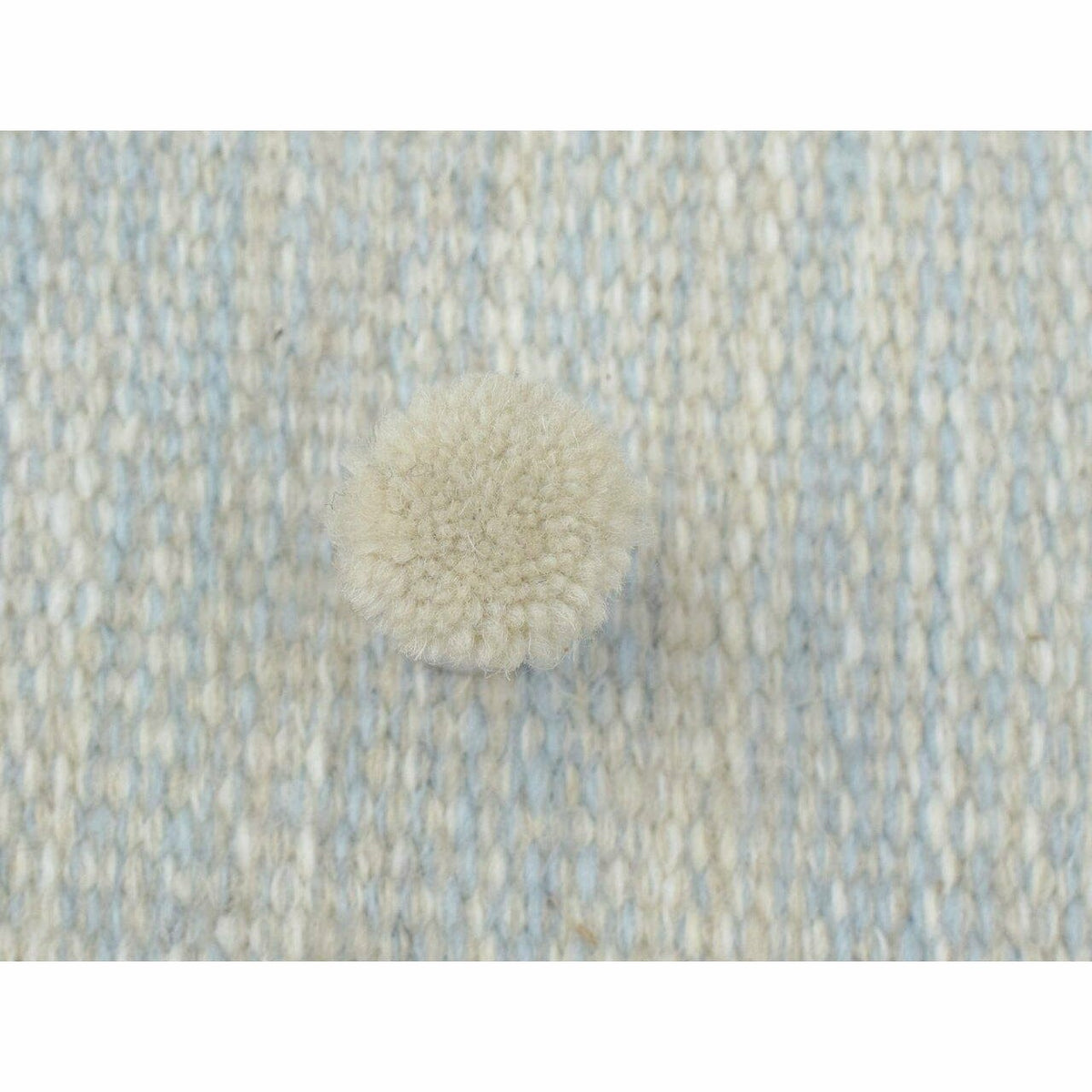 Anderson Wool Flatweave Taupe/Blue SAMPLE wool flatweave Organic Weave Shop 