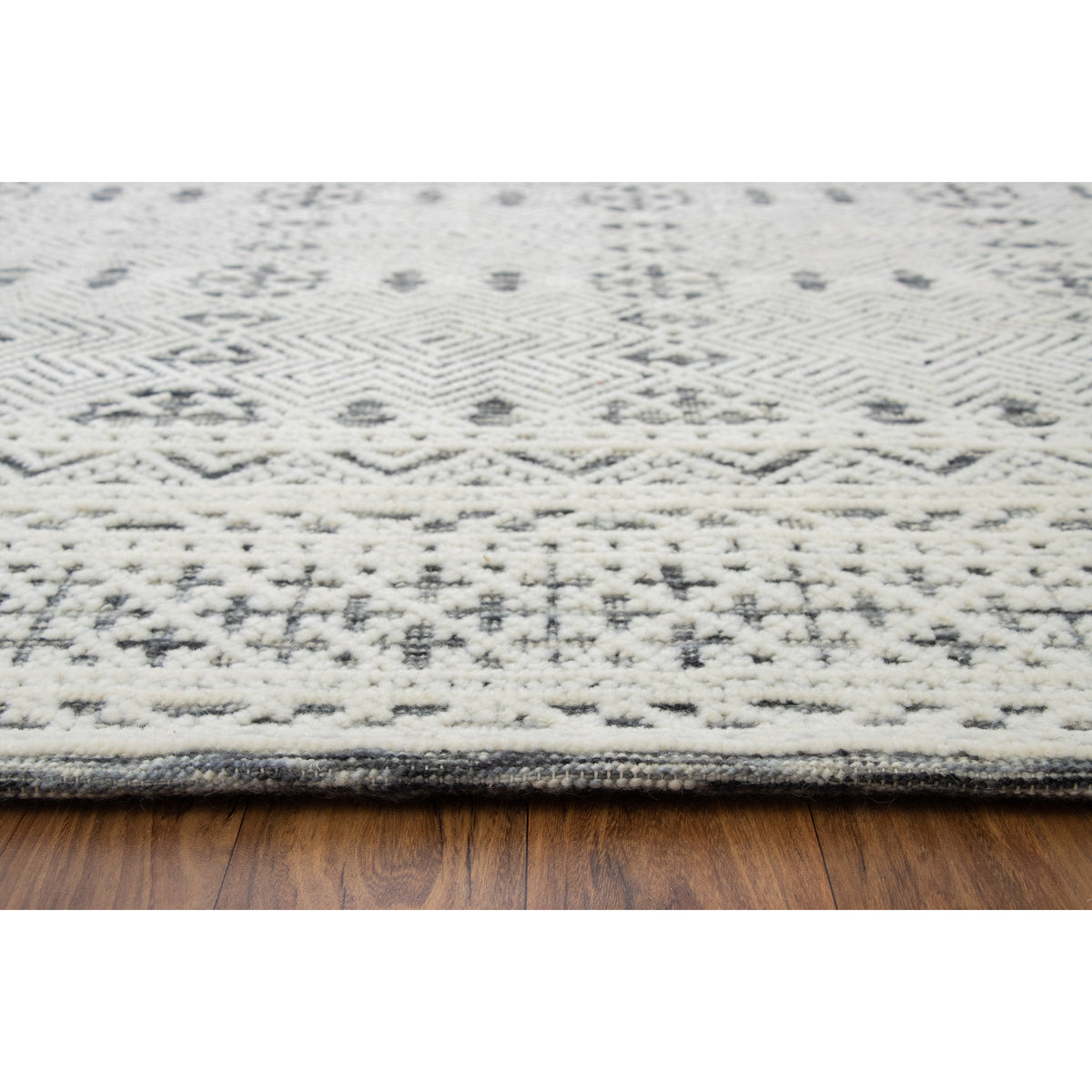 Noah Black Handknotted handknotted tibetan 60 knot Organic Weave Shop 