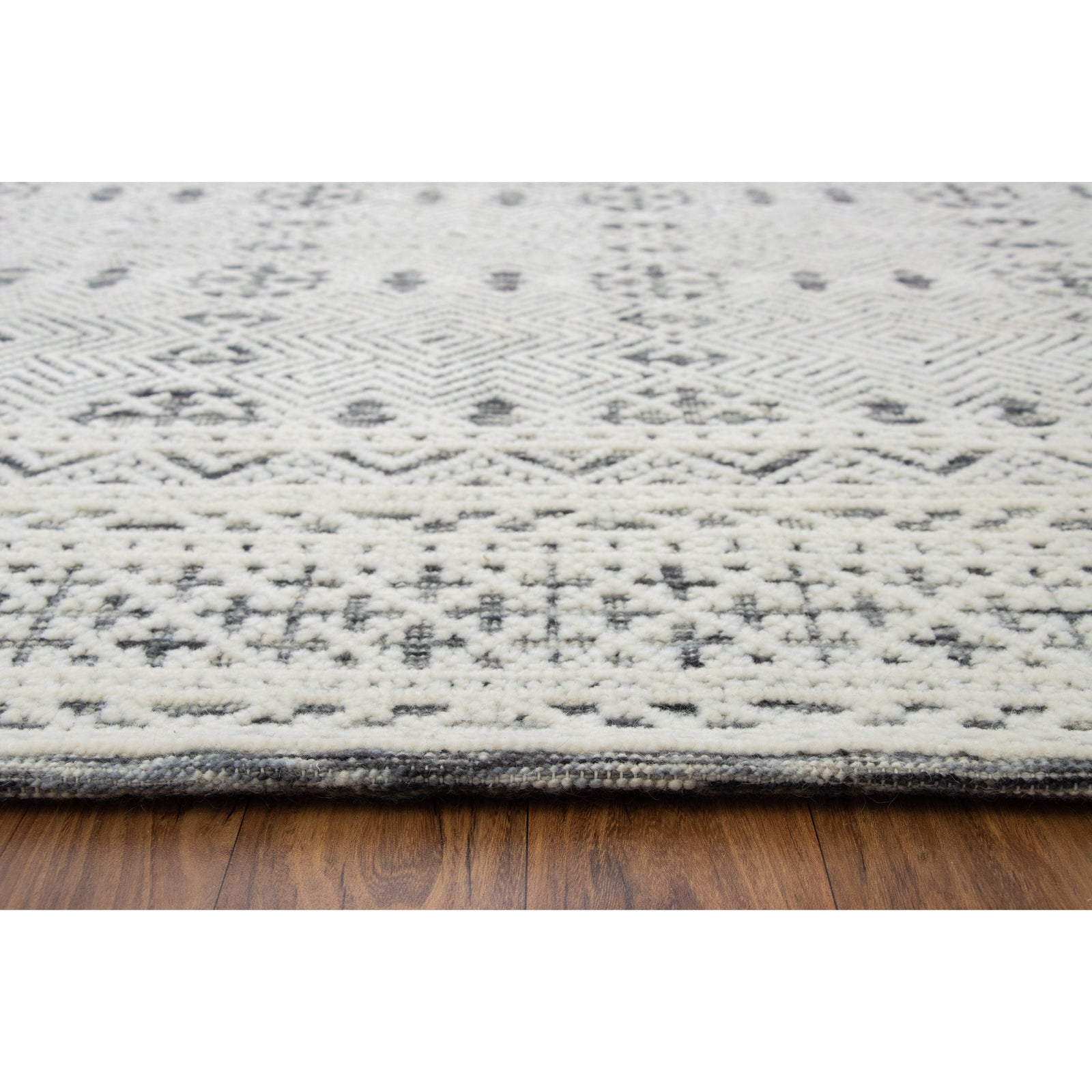 Noah Black Handknotted handknotted tibetan 60 knot Organic Weave Shop 