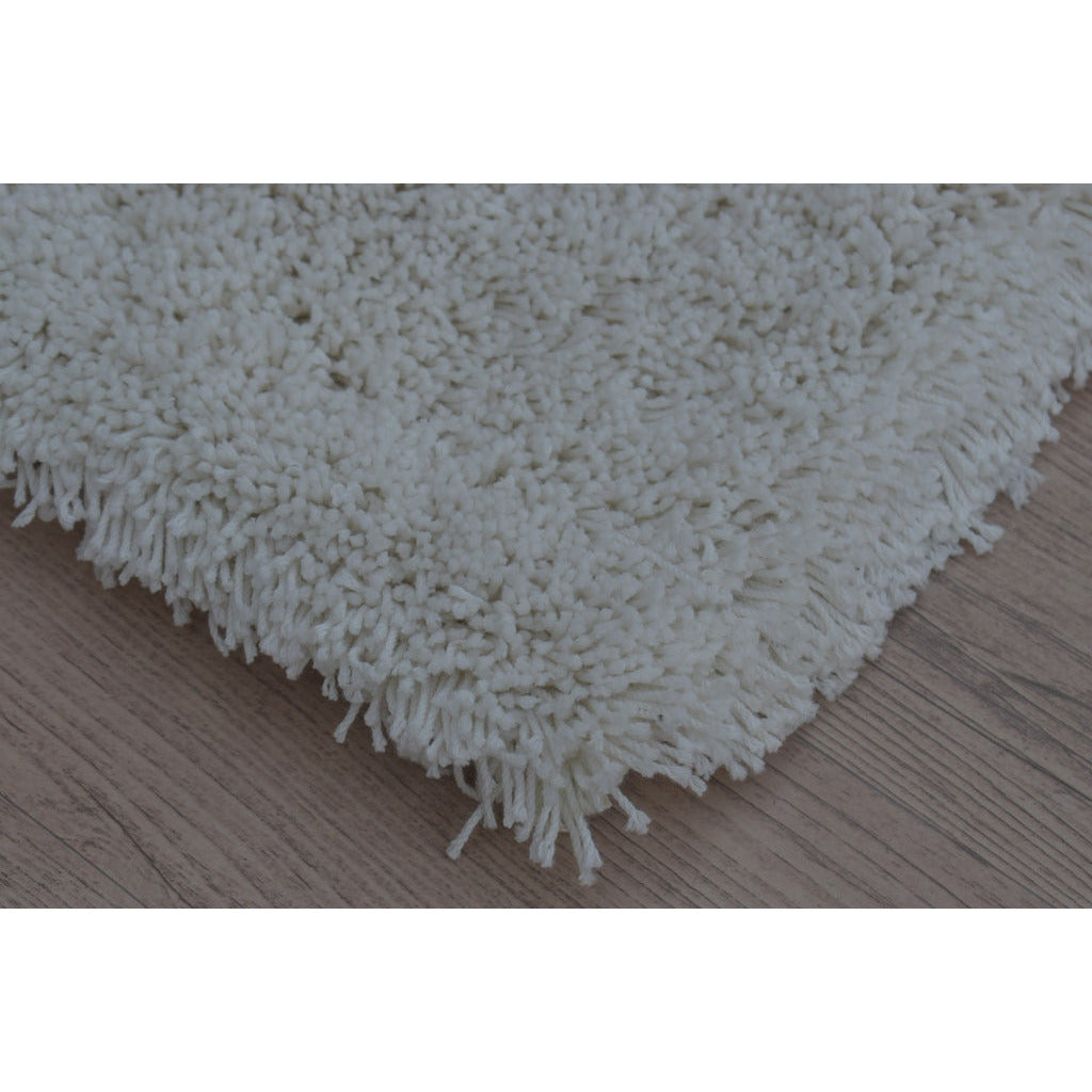 Handknotted Cotton Shag Ivory SAMPLE Organic Weave Shop 