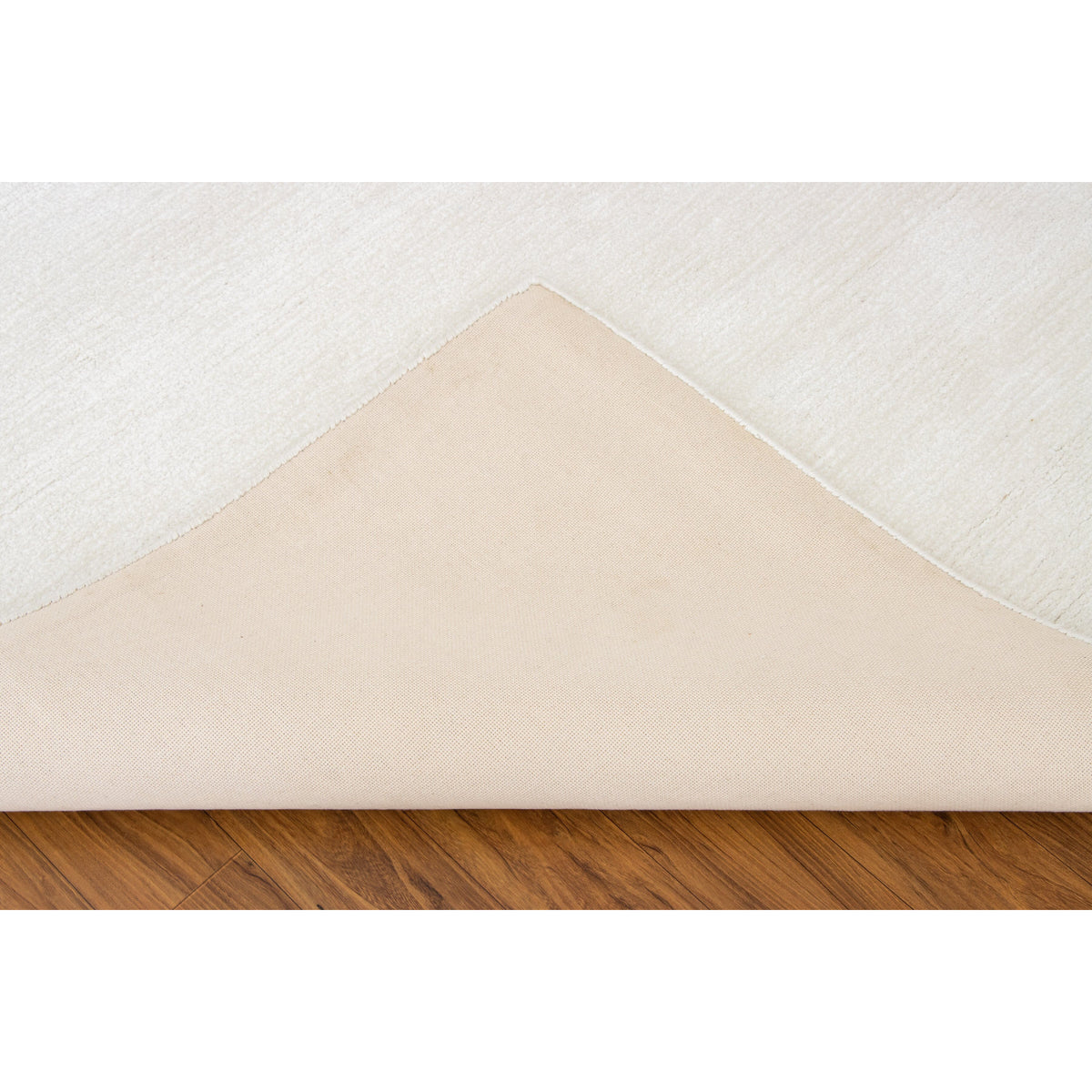Signature Solid Strie Cotton Sand 4'x6' handtufted cotton Organic Weave Shop 