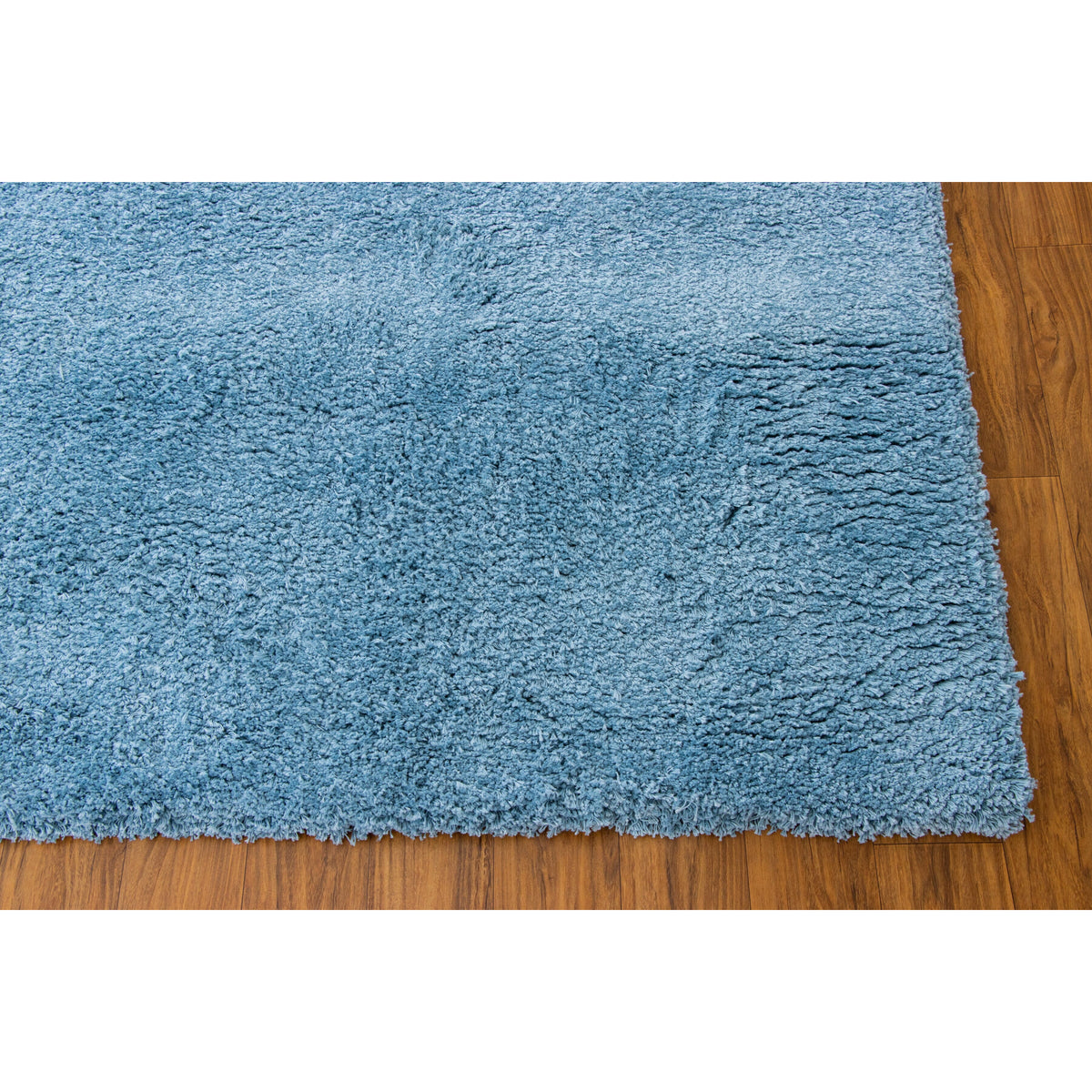 Signature Cotton Shag - 12 Colors Available handtufted cotton Organic Weave Shop 6&#39; Round/Circle Medium Blue 