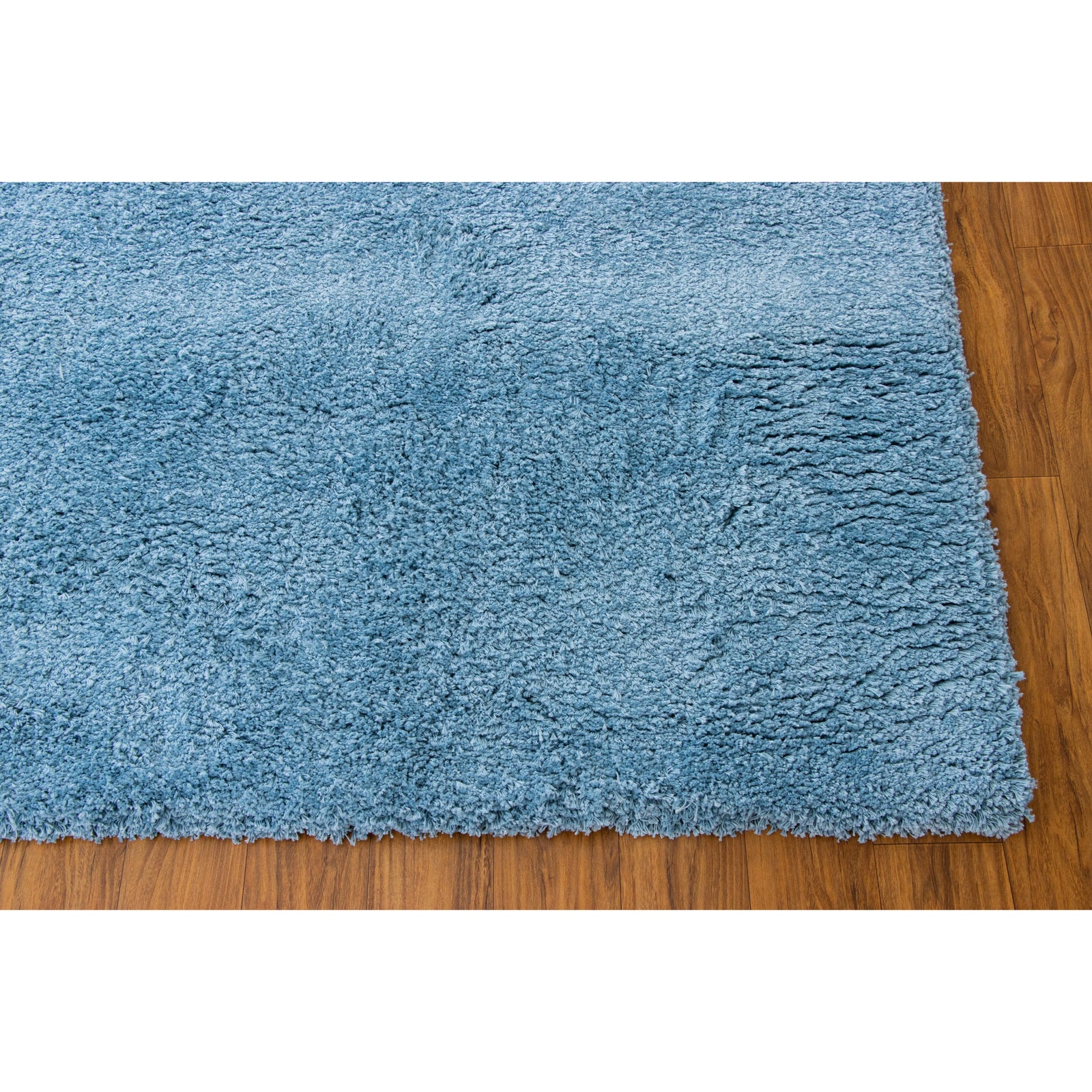 Signature Cotton Shag - 12 Colors Available handtufted cotton Organic Weave Shop 6' Round/Circle Medium Blue 