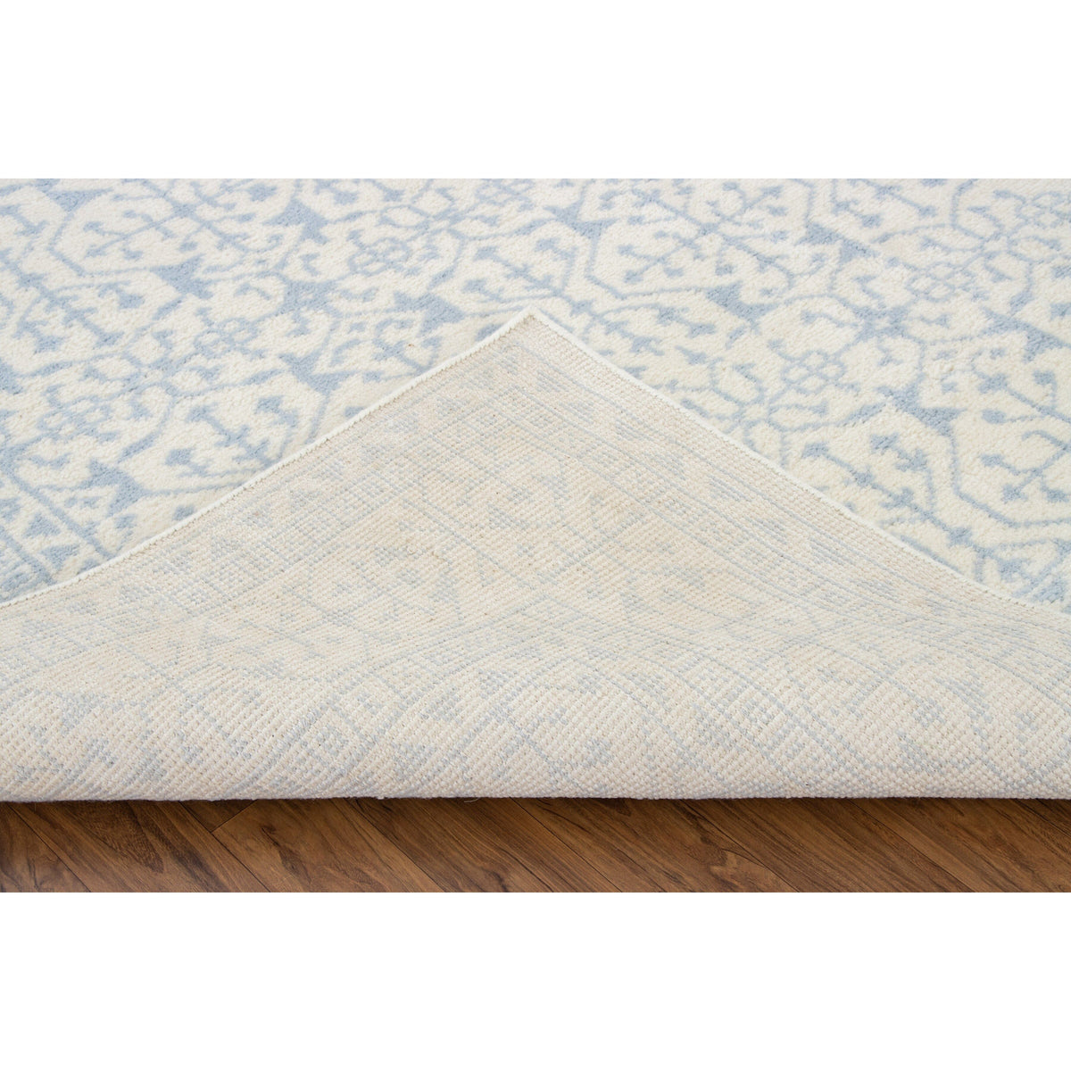 Middleton Blue Handknotted SAMPLE handknotted tibetan 60 knot Organic Weave Shop 