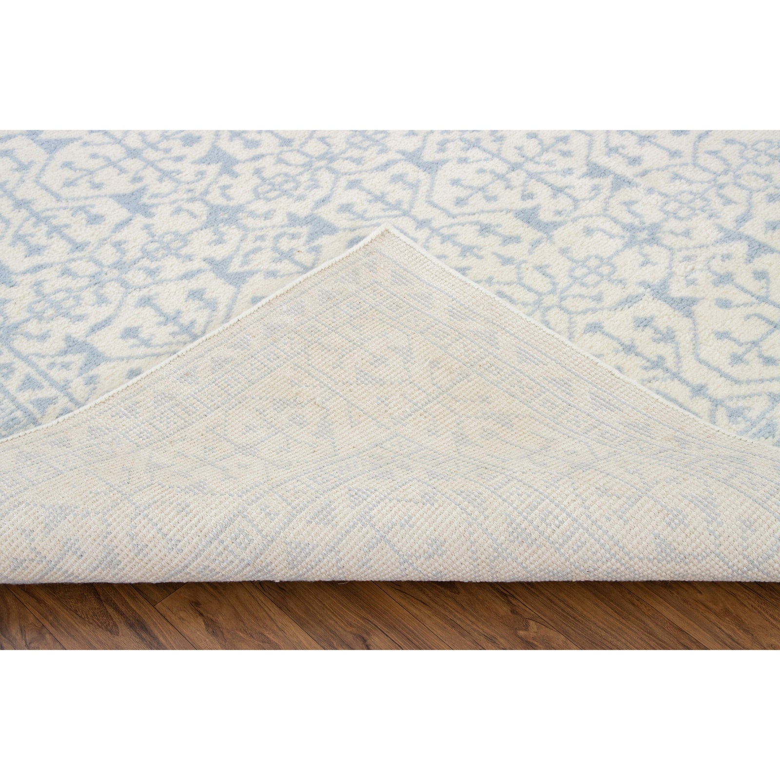 Middleton Blue Handknotted SAMPLE handknotted tibetan 60 knot Organic Weave Shop 