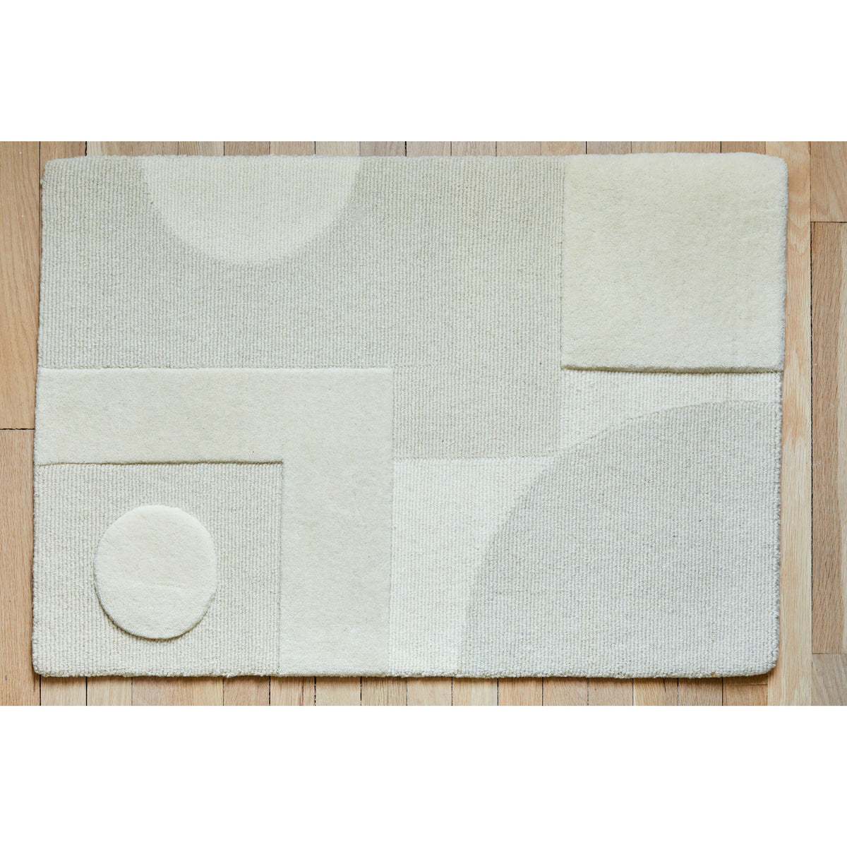 Nassau Tibetan Handknotted Ivory handknotted tibetan 60 knot Organic Weave Shop 