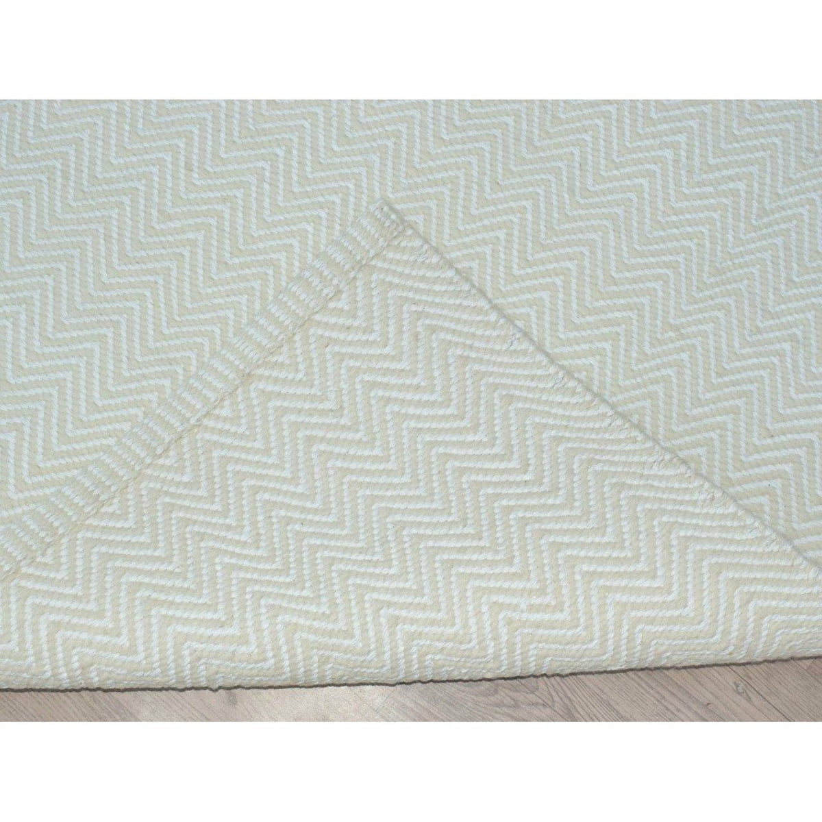 Herringbone wool flatweave Organic Weave Shop 