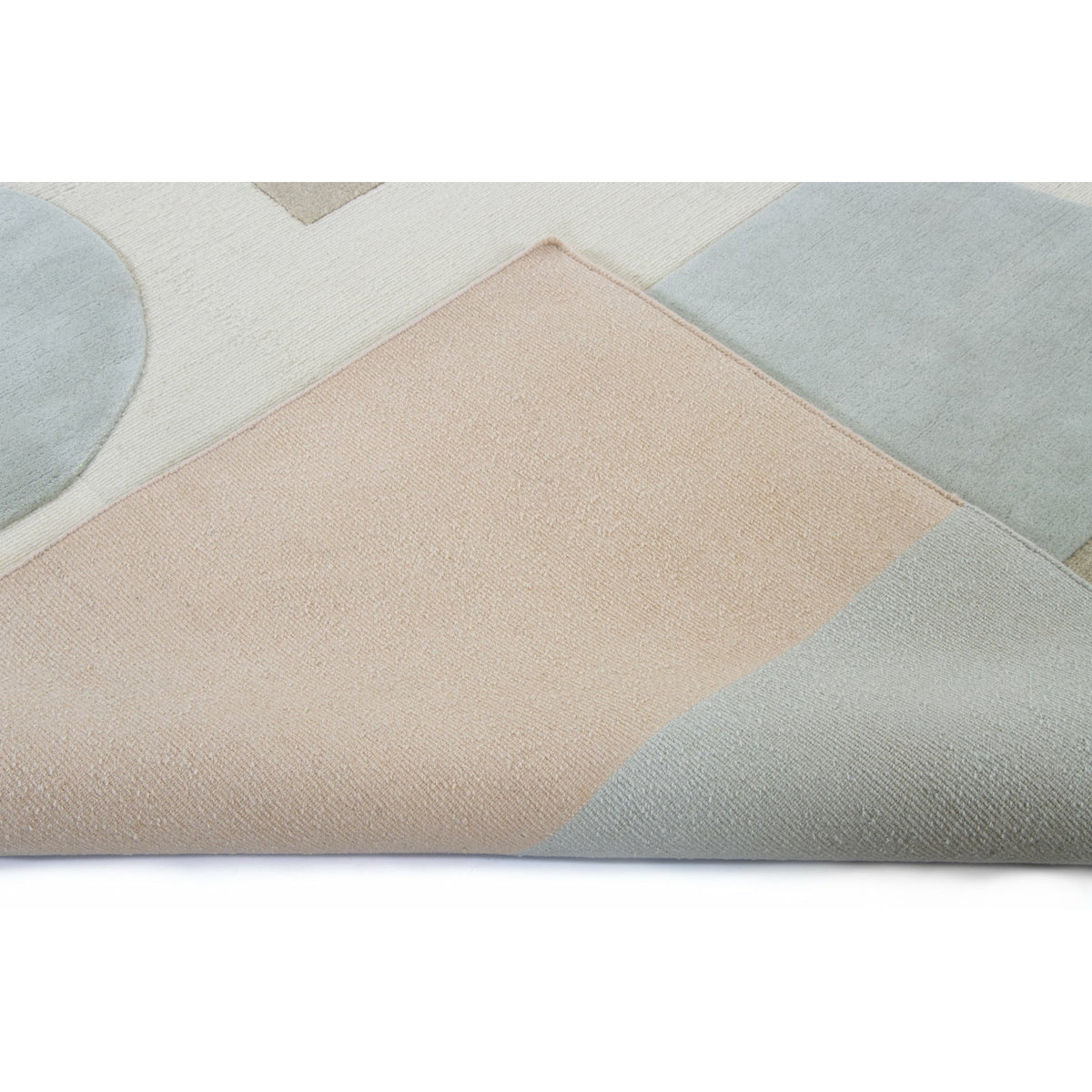 Bermuda Tibetan Handknotted Pink handknotted tibetan 60 knot Organic Weave Shop 