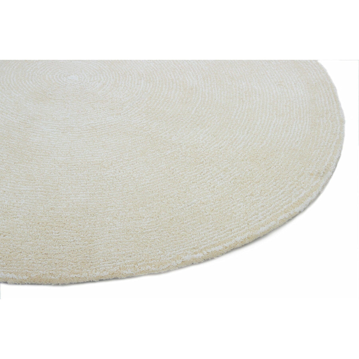 Seersucker Wool + Cotton Shag Ivory Round Rugs Organic Weave Shop 