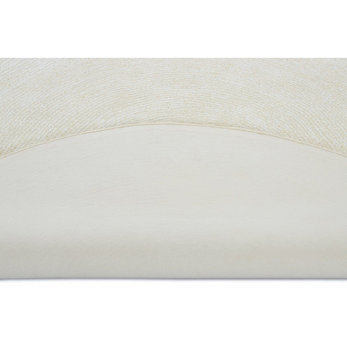 Seersucker Wool + Cotton Shag Ivory Round Rugs Organic Weave Shop 