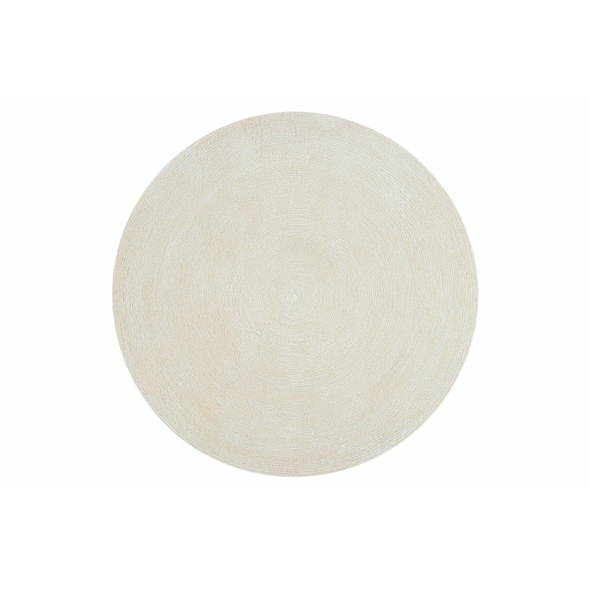 Seersucker Wool + Cotton Shag Ivory Round Rugs Organic Weave Shop 6&#39; Round Ivory 