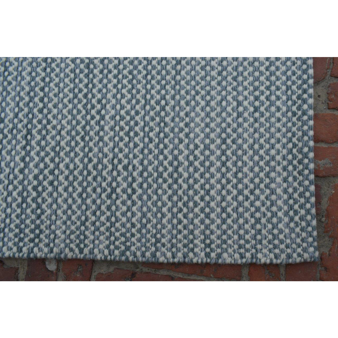Sierra Wool Flatweave wool flatweave Organic Weave Shop 8x10 Blue 