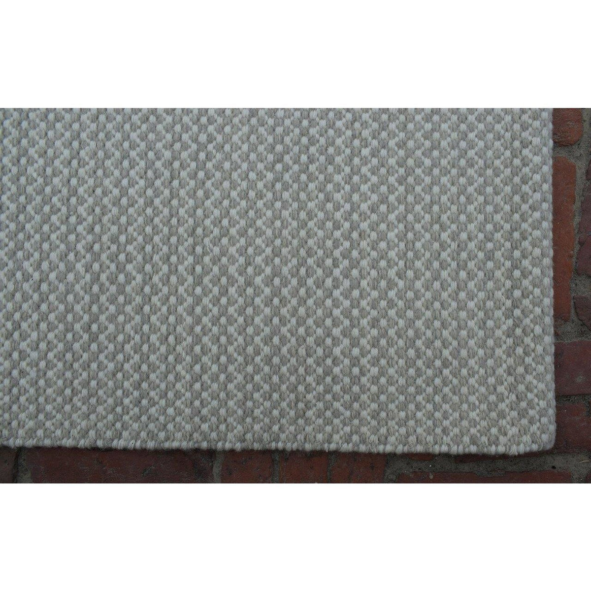 Sierra Wool Flatweave SAMPLE samples Organic Weave Shop 12" x 12" SAMPLE Oatmeal 