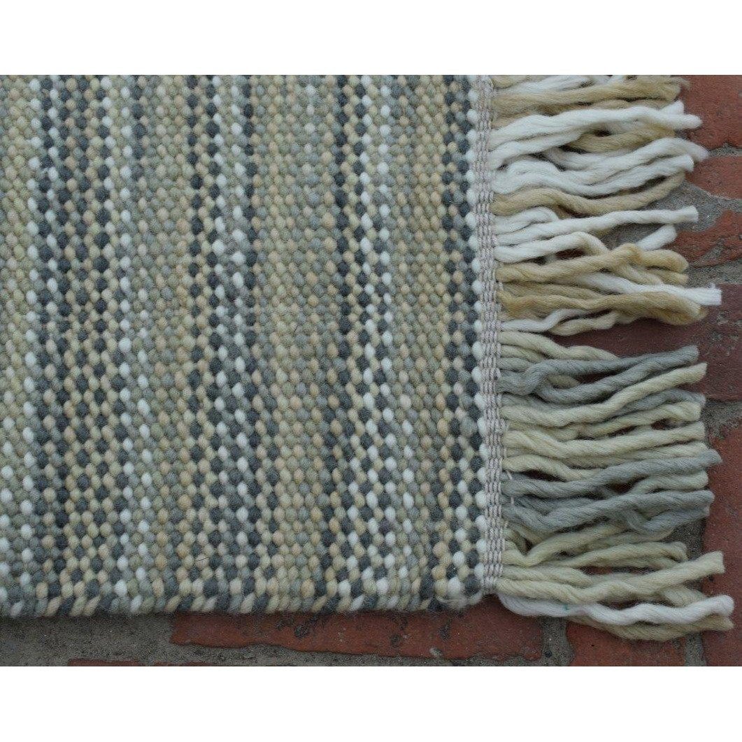 Columbia Wool Flatweave SAMPLE samples Organic Weave Shop 12" x 12" SAMPLE Grey Multi 