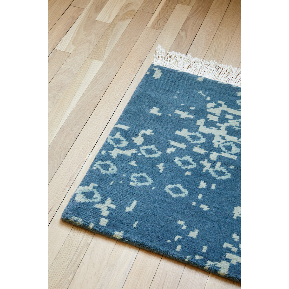 Peace Train Grey Handknotted 2&#39; x 2&#39; SAMPLE samples Organic Weave Shop 