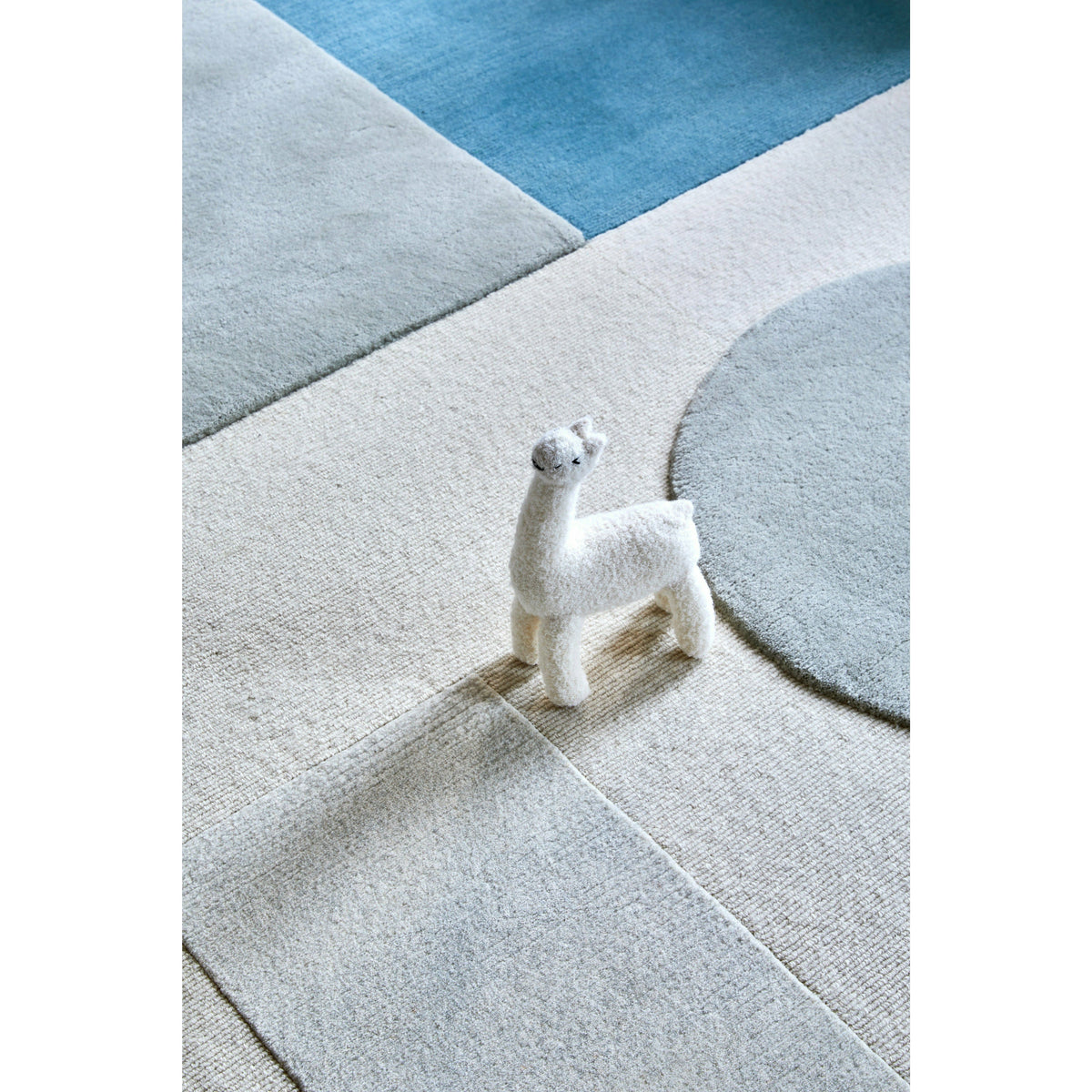 Bermuda Tibetan Handknotted Teal handknotted tibetan 60 knot Organic Weave Shop 