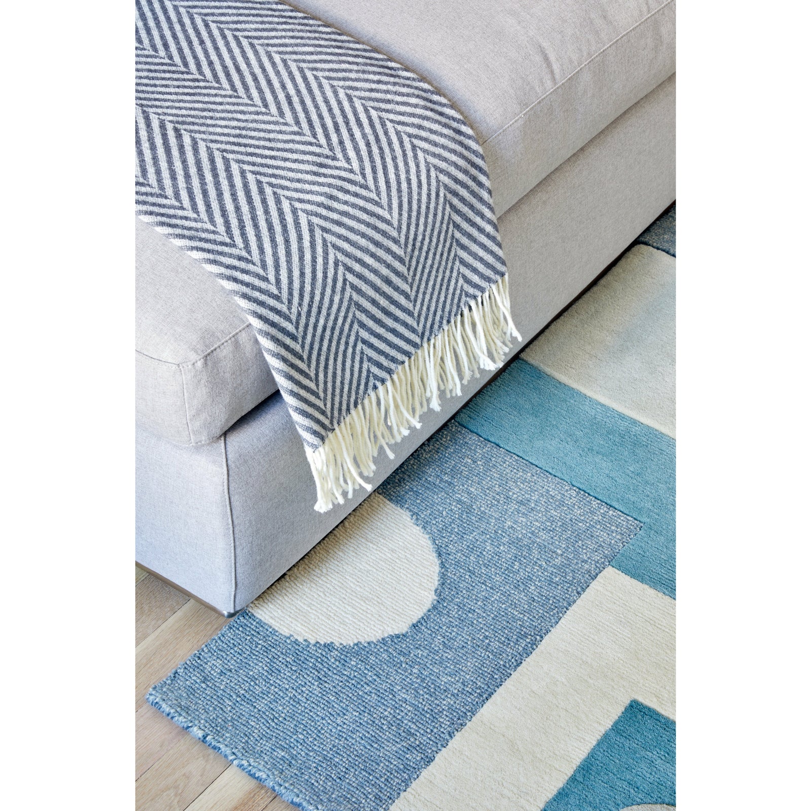 Nassau Tibetan Handknotted Teal handknotted tibetan 60 knot Organic Weave Shop 6'x9' 