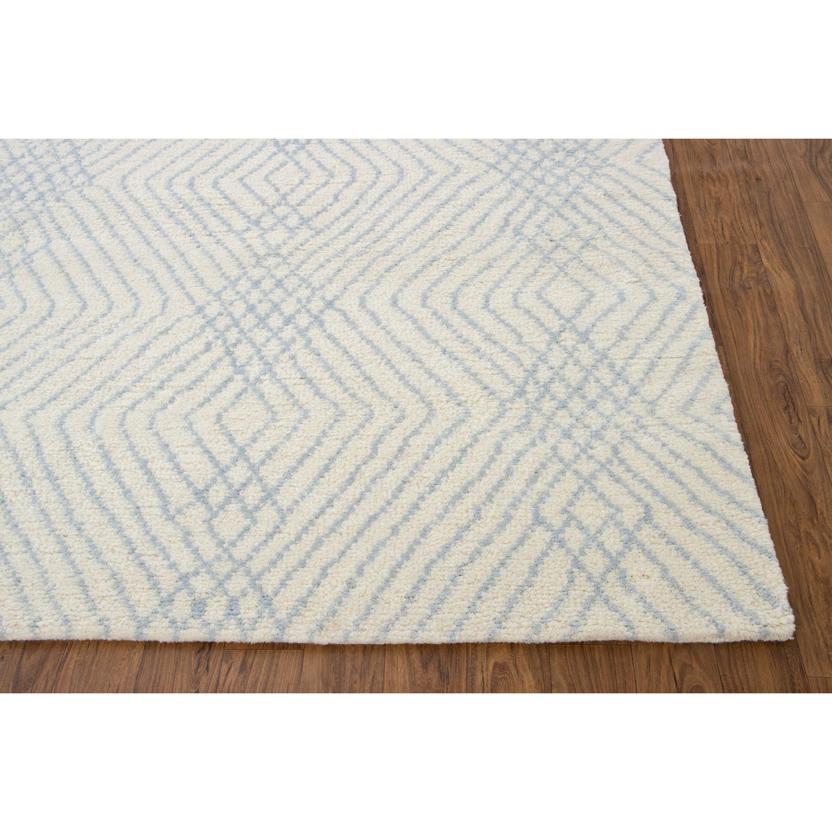 Pavillion Blue Handknotted SAMPLE Rugs Organic Weave Shop 