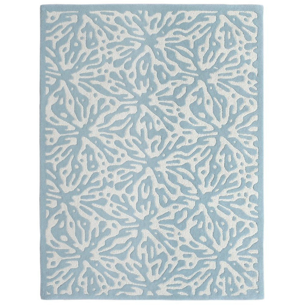 Quinn Turquoise Blue Wool Rug handtufted wool Organic Weave Shop 