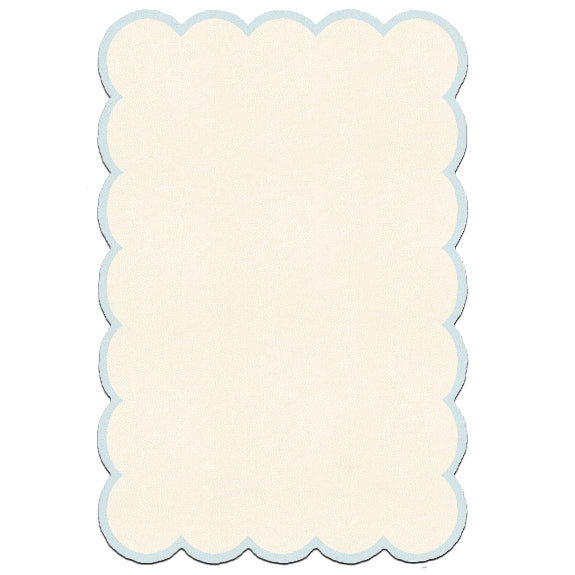 Sculpted Border Wool Handknotted - More Colors Available handknotted tibetan 60 knot Organic Weave Shop 2'9'' x 10' Runner Light Blue 