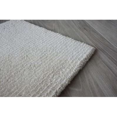 Seersucker Wool + Cotton Shag - Ivory Sample samples Organic Weave Shop 12&quot;x12&quot; Robin&#39;s Egg 