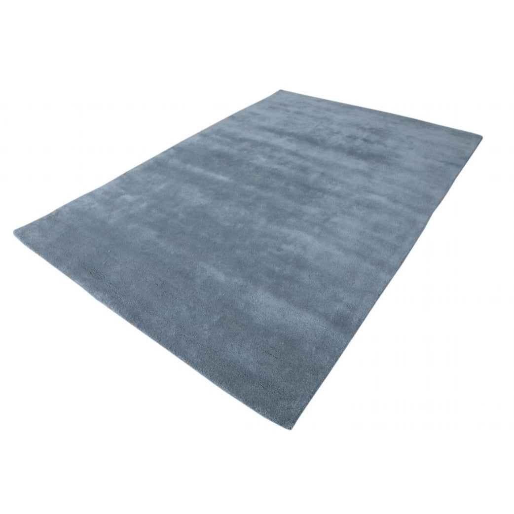 Simplicity Wool Handknotted - Solid Colors handknotted tibetan 60 knot Organic Weave Shop 2'5" x 10 Charcoal 
