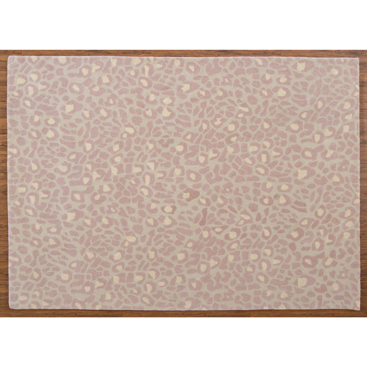 Wild One Pink Wool handtufted wool Organic Weave Shop 