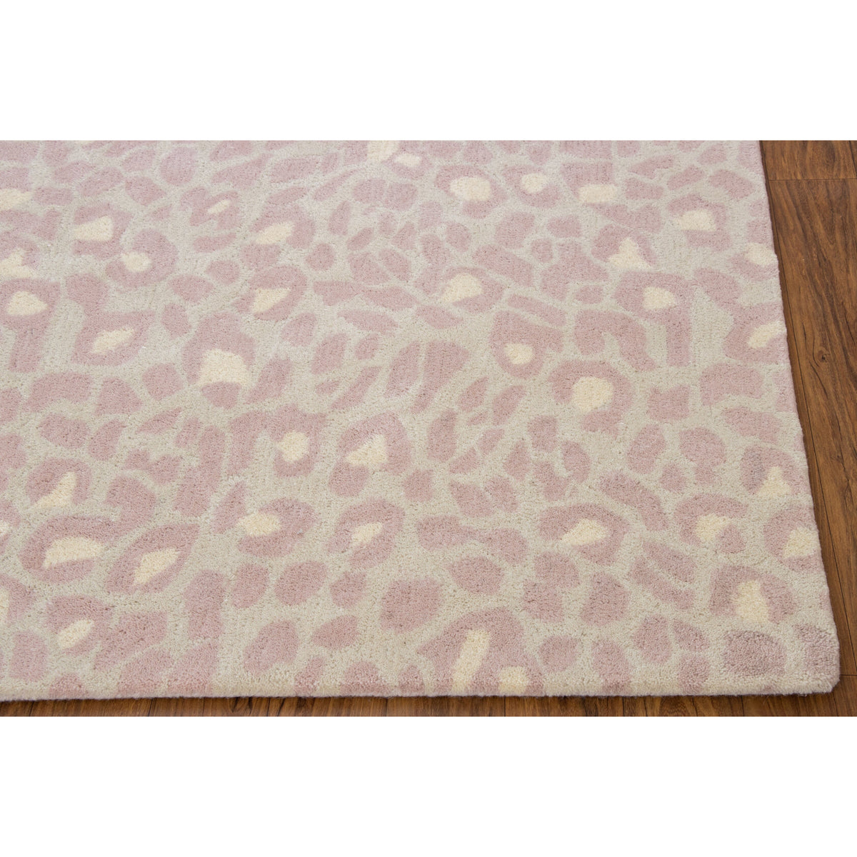 Wild One Pink Wool handtufted wool Organic Weave Shop 