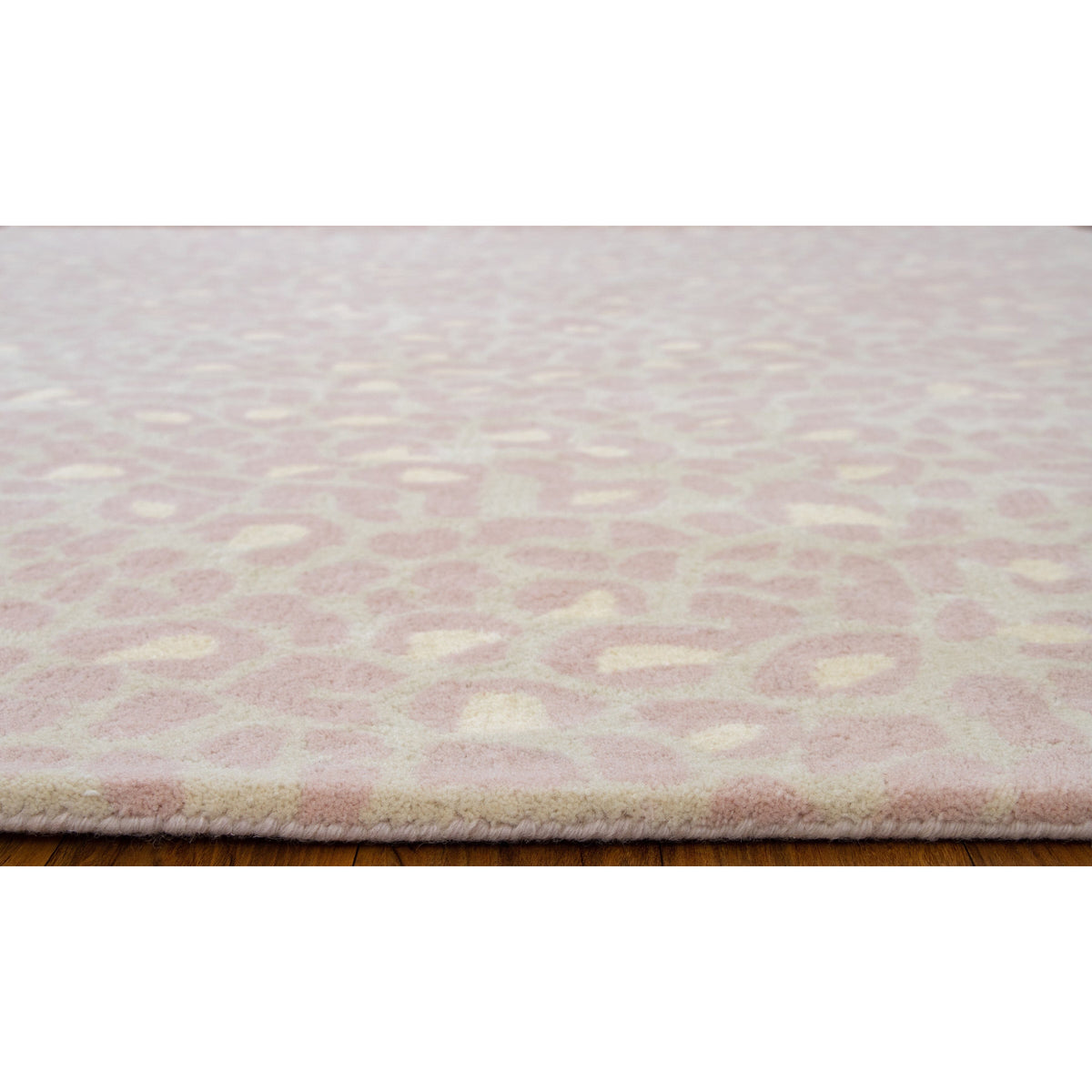 Wild One Pink Wool handtufted wool Organic Weave Shop 