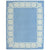 Worth Ave Wool Rug Blue 5'x7' handtufted wool Organic Weave Shop 