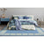 Worth Ave Wool Rug Blue 5'x7' handtufted wool Organic Weave Shop 