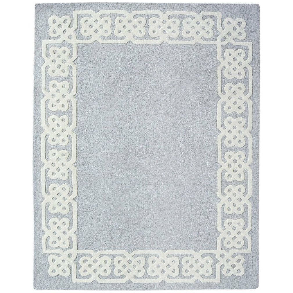 Worth Avenue Wool Rug Grey handtufted wool Organic Weave Shop 