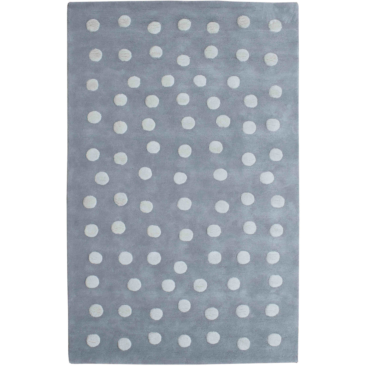 Polka Dot Grey handtufted cotton Organic Weave Shop 